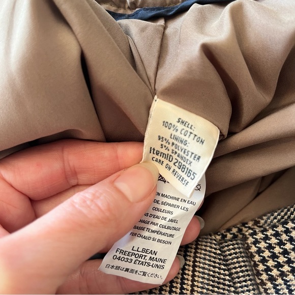 LL Bean classic fit houndstooth trousers - Picture 6 of 13